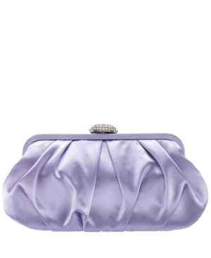 Nina Women's Classic Satin Clutch In Lilac