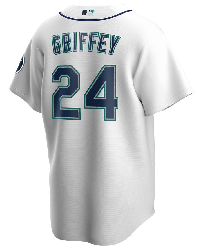 Men's Seattle Mariners Ken Griffey Jr. Nike White Home Cooperstown  Collection Player Jersey