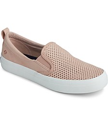 Women's Crest Twin Gore Perforated Slip On Sneaker 
