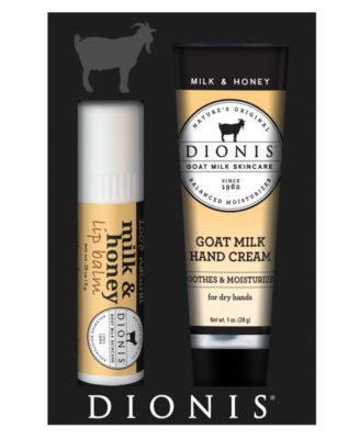Dionis - 2-Pc. Goat Milk Hand & Lip Set - Milk & Honey