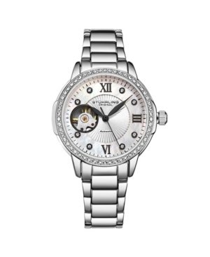 image of Stuhrling Women-s Silver Tone Stainless Steel Bracelet Watch 36mm