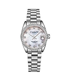 Women's Silver Tone Stainless Steel Bracelet Watch 31mm