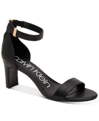 black calvin klein sandals