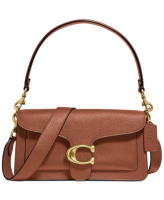 coach tan leather shoulder bag