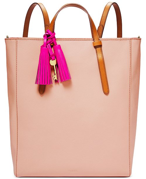 Fossil Camilla Convertible Leather Backpack & Reviews ...