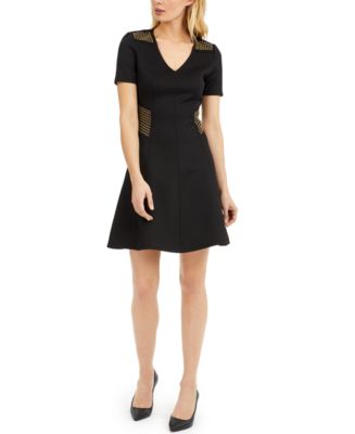 Michael Kors Grommet-Panel Dress & Reviews - Dresses - Women - Macy's