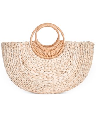macys straw handbags