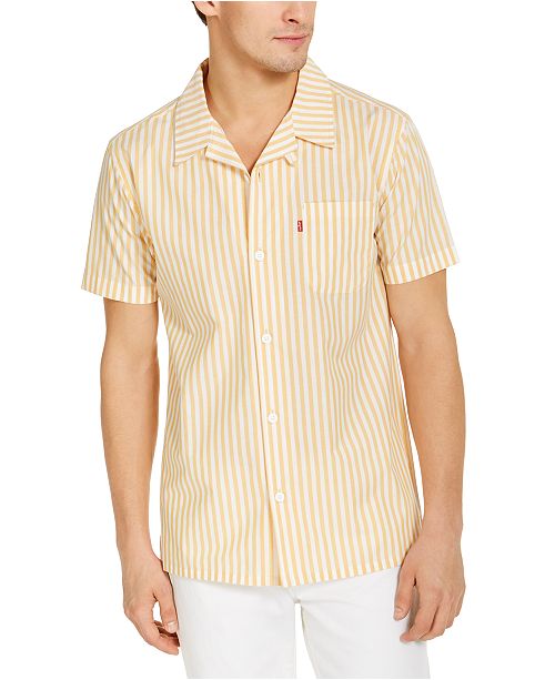 Levi S Men S Striped Camp Shirt Reviews Casual Button Down