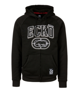 Ecko Unltd Men's Boldest Rhino Full Zip Sherpa Hoodie