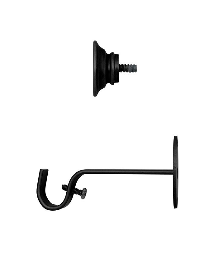 Elrene - Shaker Adjustable Curtain Rods with Cap Finials