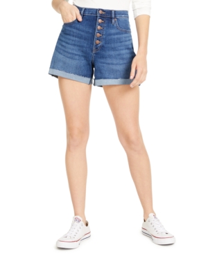 image of Calvin Klein Jeans Cuffed Denim Shorts