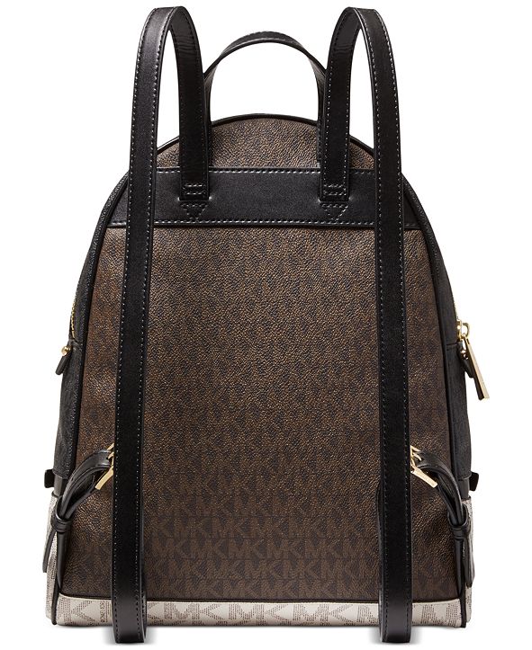 Michael Kors Signature Rhea Zip Small Leather Backpack & Reviews