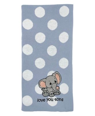 Precious Moments Baby Boys and Girls Jacquard Blanket - Blue