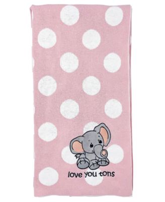 Precious Moments Baby Boys and Girls Jacquard Blanket - Pink