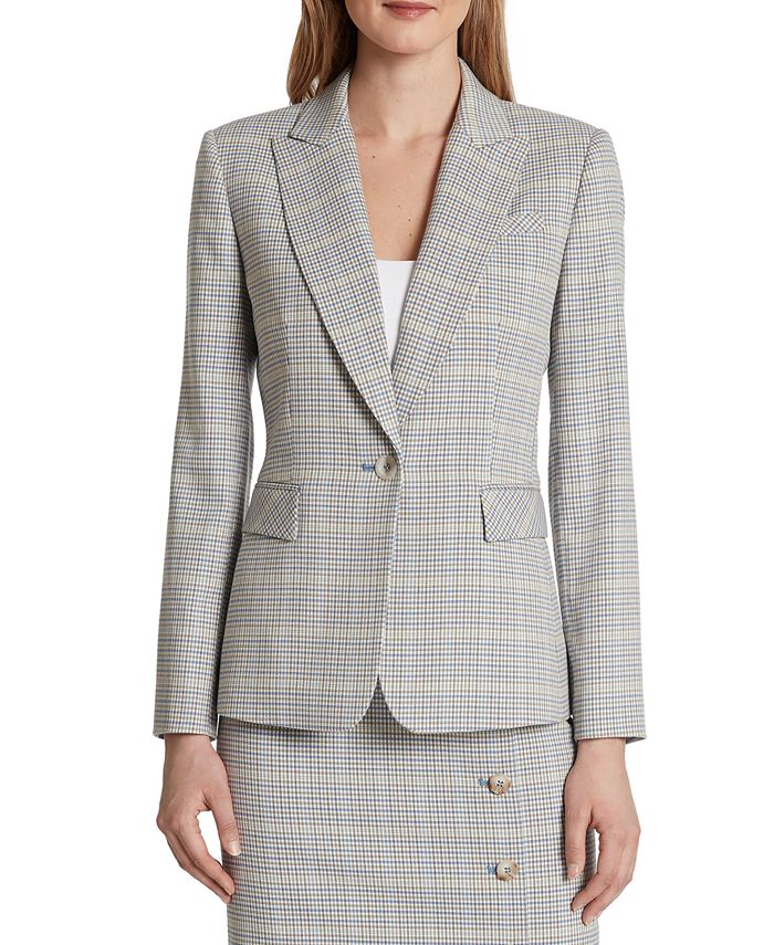 Tahari Asl One Button Blazer Macys 