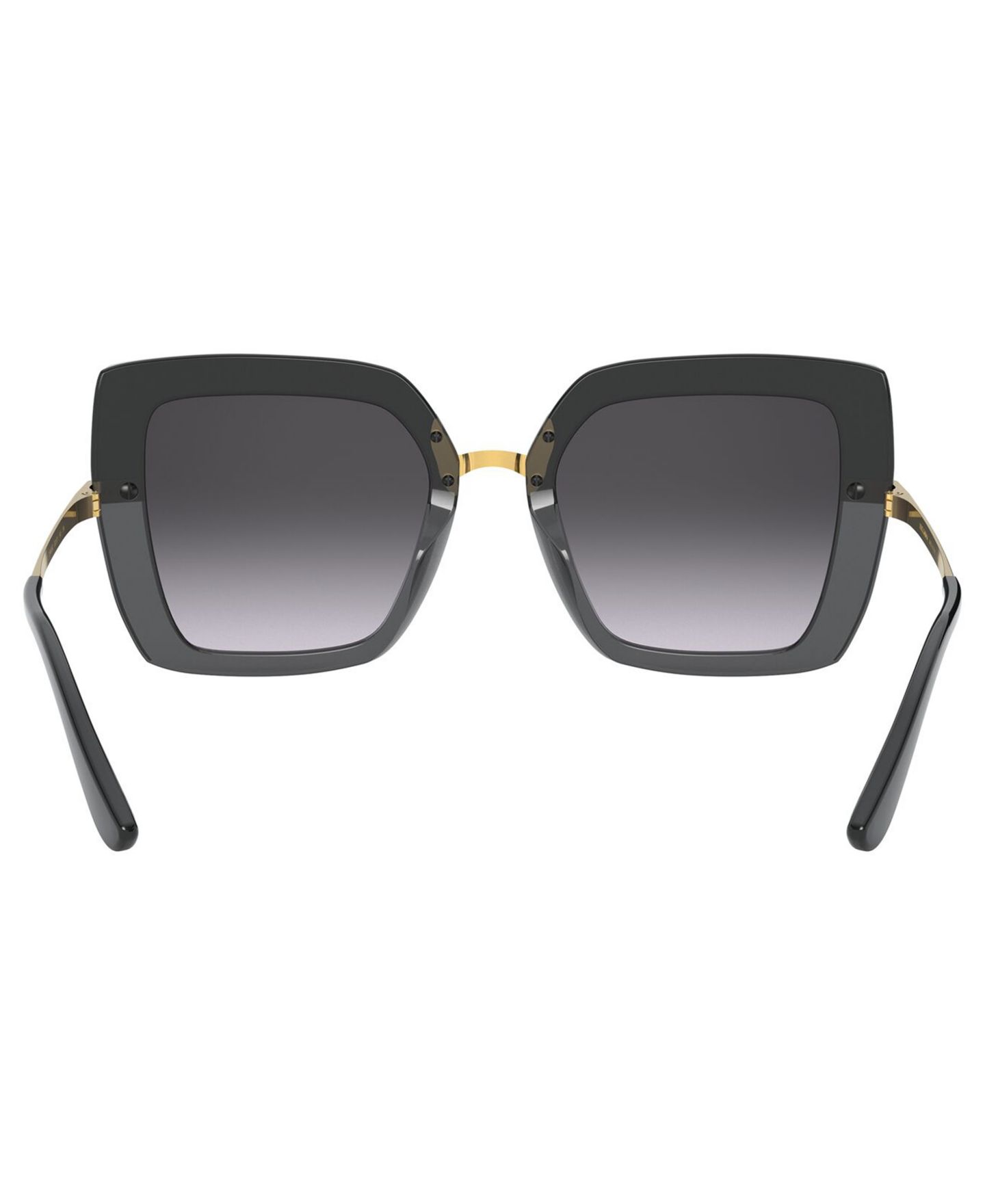 Женские солнцезащитные очки Dolce&Gabbana Sunglasses, DG4373, цвет: Чёрный прозрачный чёрный / Серый градиентный — фото 3