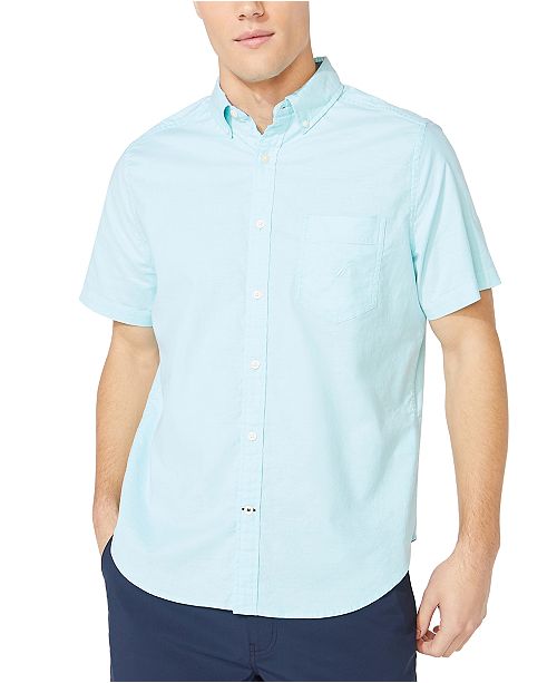 Nautica Men S Oxford Short Sleeve Shirt Created For Macy S