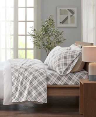 Novelty Printed Cotton Flannel 4-Pc. Sheet Set, California King