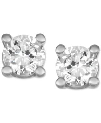 Lab Created Diamond Stud Earrings (1/2 ct. t.w.) in Sterling Silver