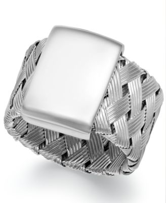 The Fifth Season by Roberto Coin - Sterling Silver Ring, Woven Ring