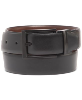 Alfani Mens Leather Dress Belt Collection Created For Macys In Black,brown
