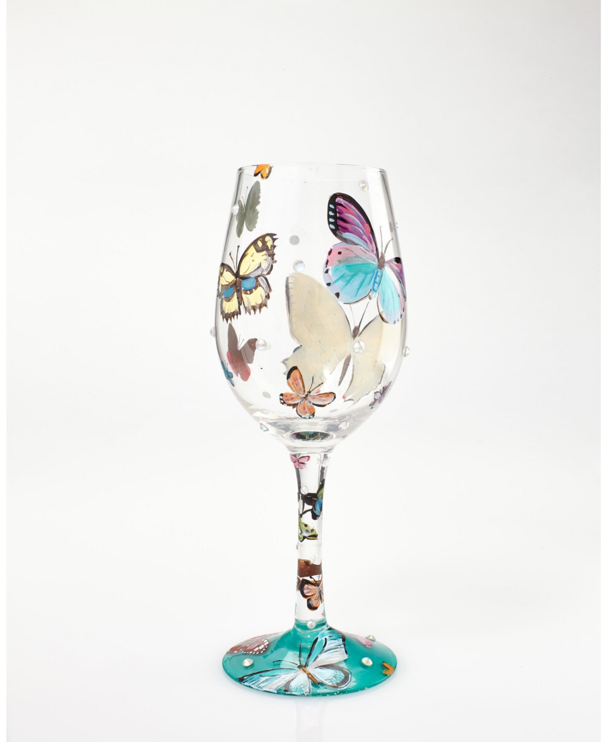 Enesco Lolita Butterfly Wishes Wine Glass