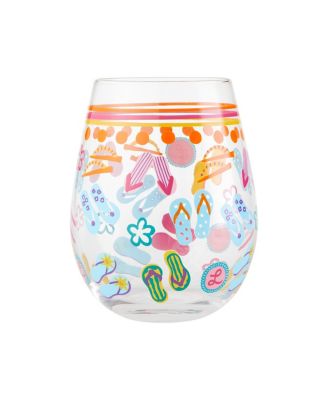 LOLITA Flip Flops Too Stemless Wine Glass