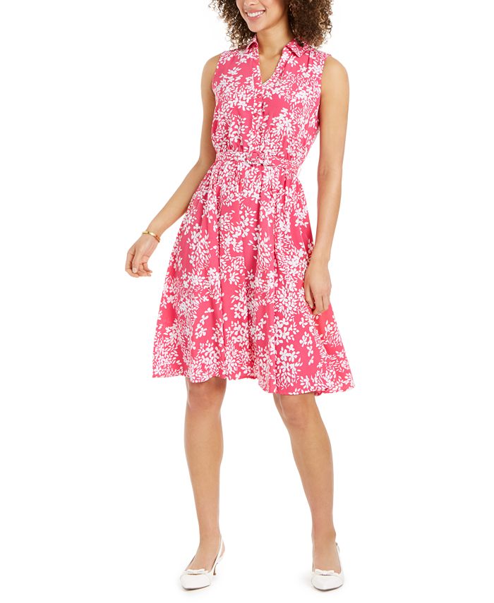 Charter Club Floral-Print Shirtdress, Created for Macy's - Macy's
