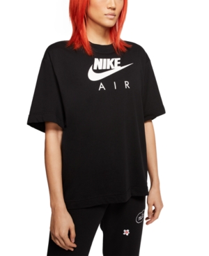image of Nike Women-s Air Cotton Logo T-Shirt