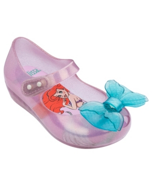 image of Mini Melissa Toddler Girls Ultragirl Little Mermaid Flat Shoe
