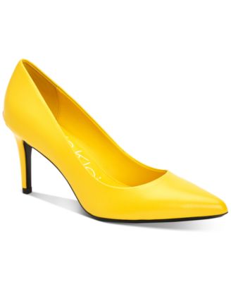 calvin klein yellow shoes