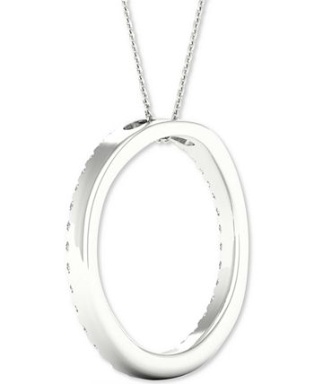 Forever Grown Diamonds Lab-Created Diamond Circle Pendant Necklace