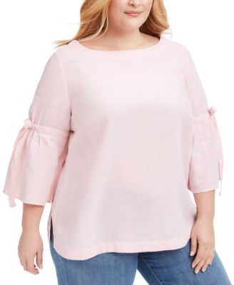 macy's last act plus size tops