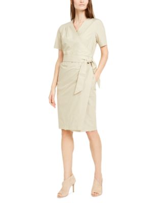 cotton wrap dress