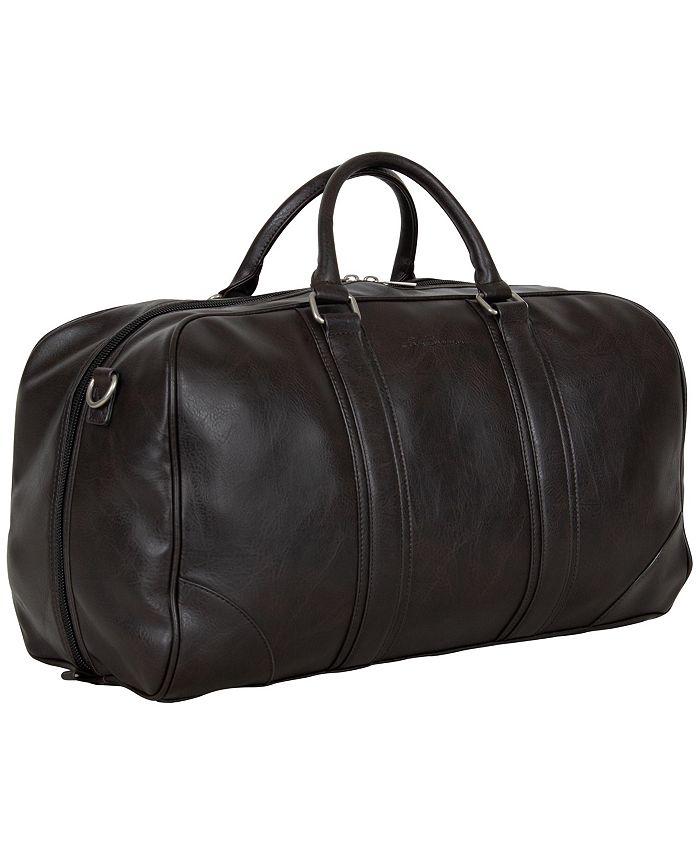 Ben Sherman In Less Distress 20” Faux Leather Carry-On Duffel Bag - Macy's