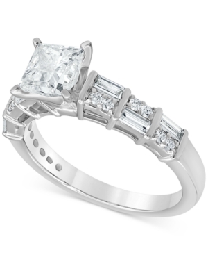 Diamond Princess Engagement Ring (1-1/2 ct tw) in 14k White Gold