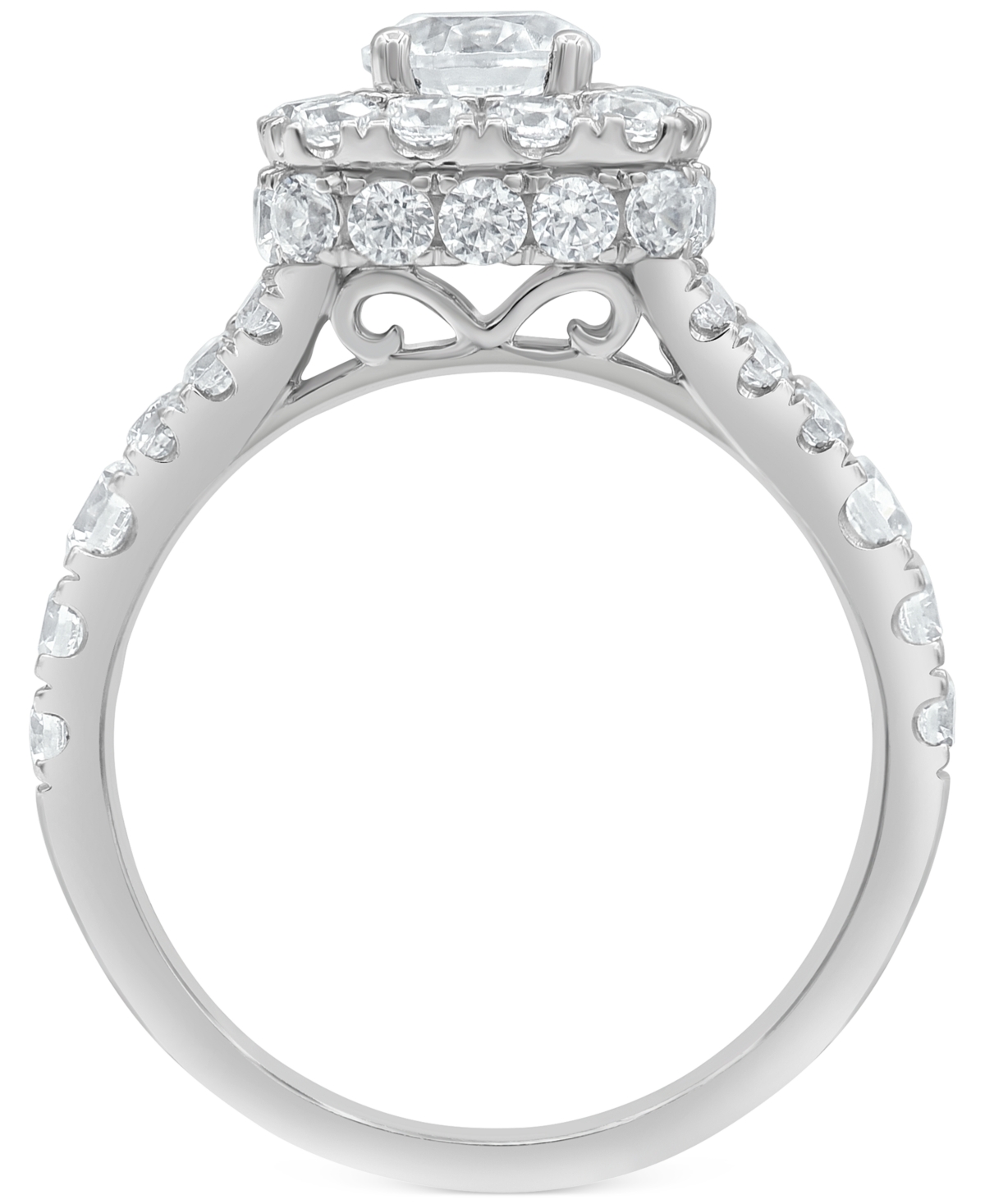 Diamond Halo Bridal Set (3 ct. t.w.) in 14k White or Yellow Gold