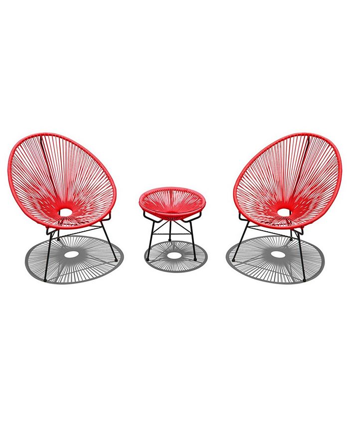 Harmonia Living Acapulco 3 Piece Chat Set Macy's
