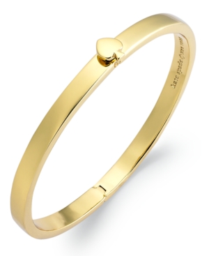 UPC 098686376731 product image for kate spade new york Bracelet, 12k Gold-Plated Spade Hinged Thin Bangle Bracelet | upcitemdb.com