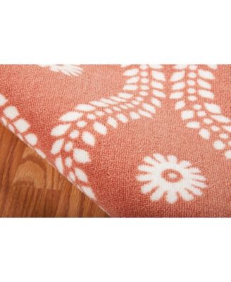 Backyard BAC085 Rust 7'9" x 10'10" Outdoor Area Rug