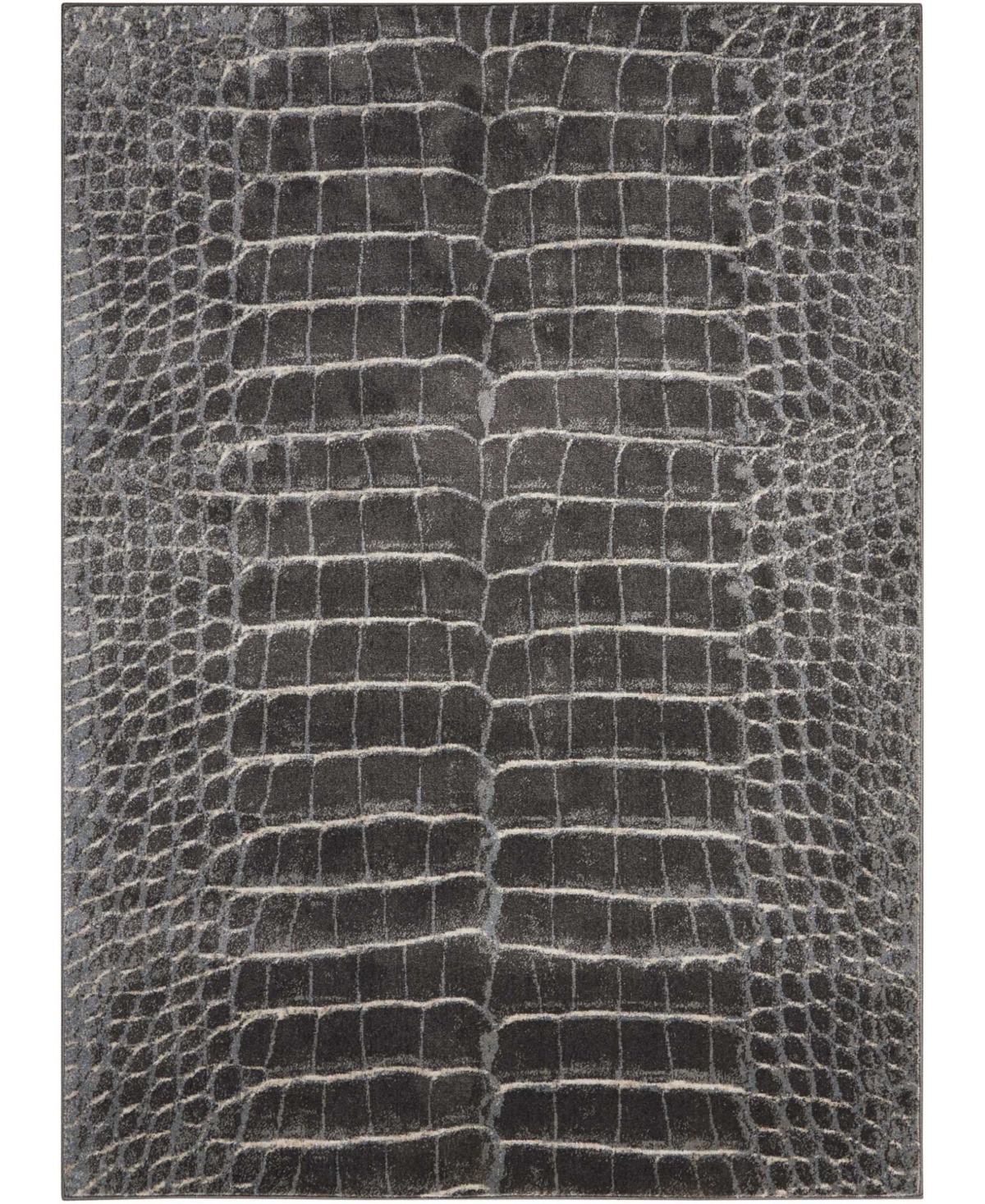 Long Street Looms Samuel SAM09 Charcoal 7'10in x 10'6in Area Rug - Charcoal