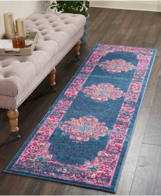 Zeal ZEA03 2'2" x 7'6" Runner Rug
