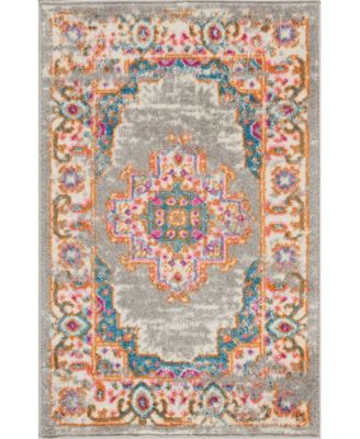 Passion PSN03 Gray 1'10" x 2'10" Area Rug