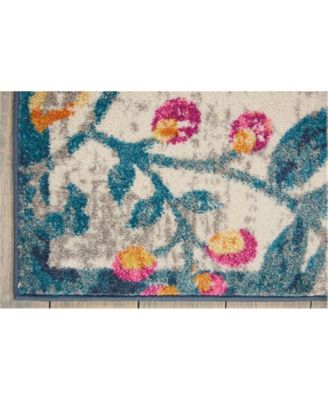 Zeal ZEA19 Ivory 5'3" x 7'3" Area Rug