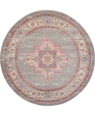 Passion PSN03 8' Round Area Rug