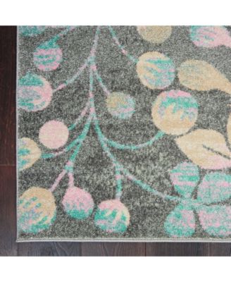 Peace PEA03 Gray 4' x 6' Area Rug