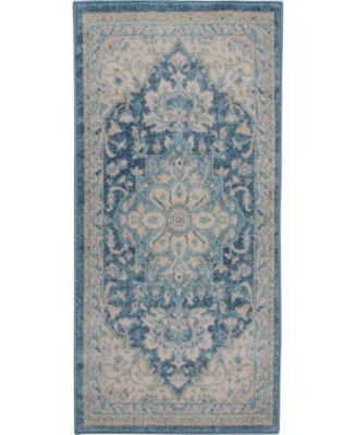 Long Street Looms Peace Pea07 Area Rug Collection In Ivory