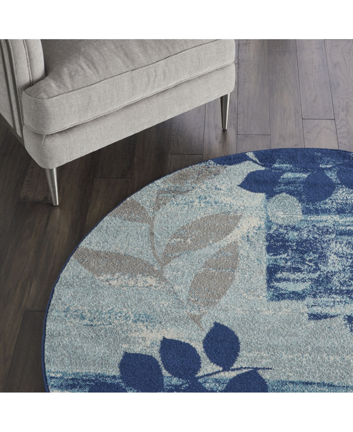 Long Street Looms Peace PEA01 5'3" Round Area Rug