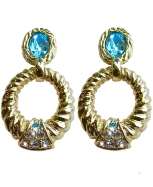 image of Grace Kelly Collection 18k Gold Plated Pierced Earrings