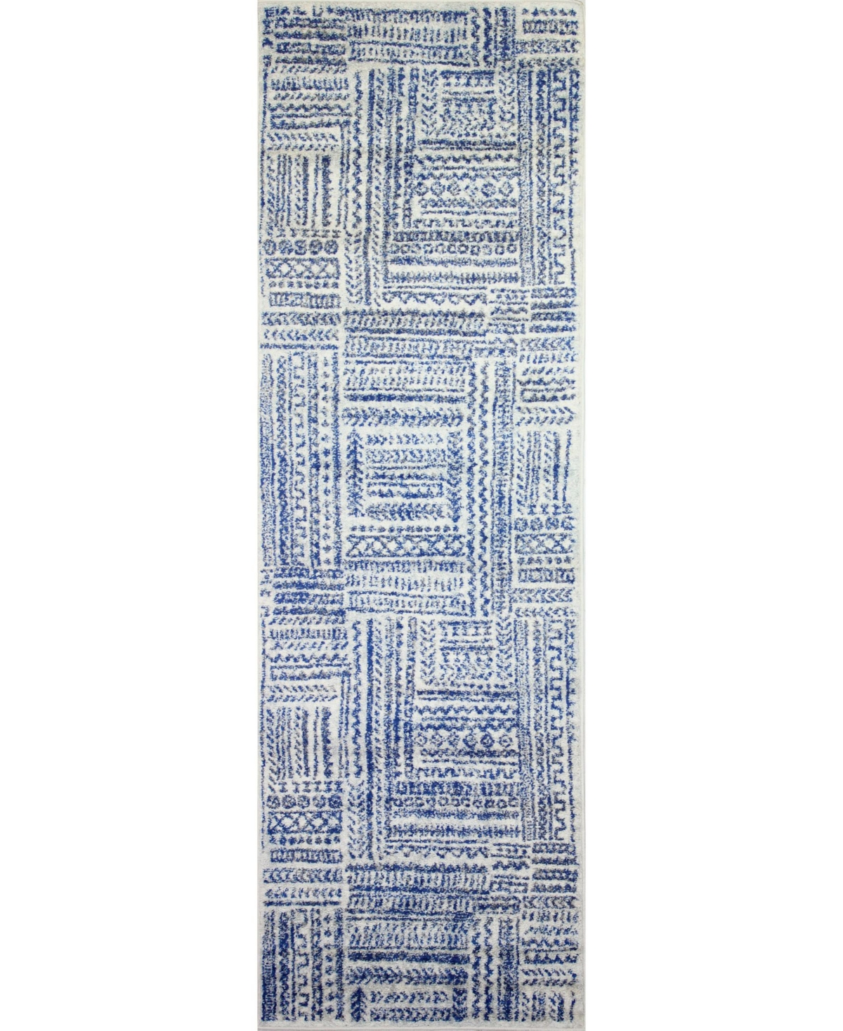 Bb Rugs Cassius M147 Rug - Ivory and Blue